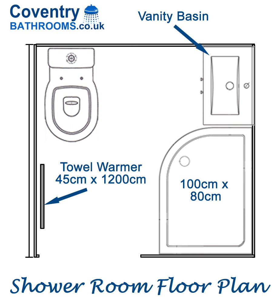 Bathroom converted to a Shower Room with Bathroom Storage