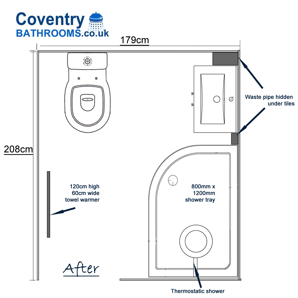 Bathroom Converted to Shower Room in Wyken Coventry