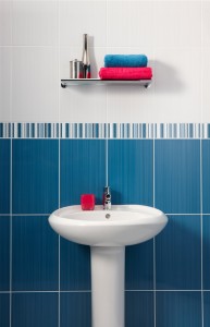 Brighton Blue And White Bathroom Tile Set