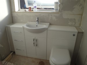 Fitting the Toilet Sink and Vanity Draws