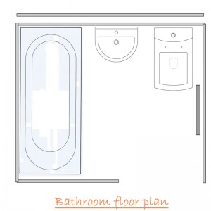 Bathroom floor plan