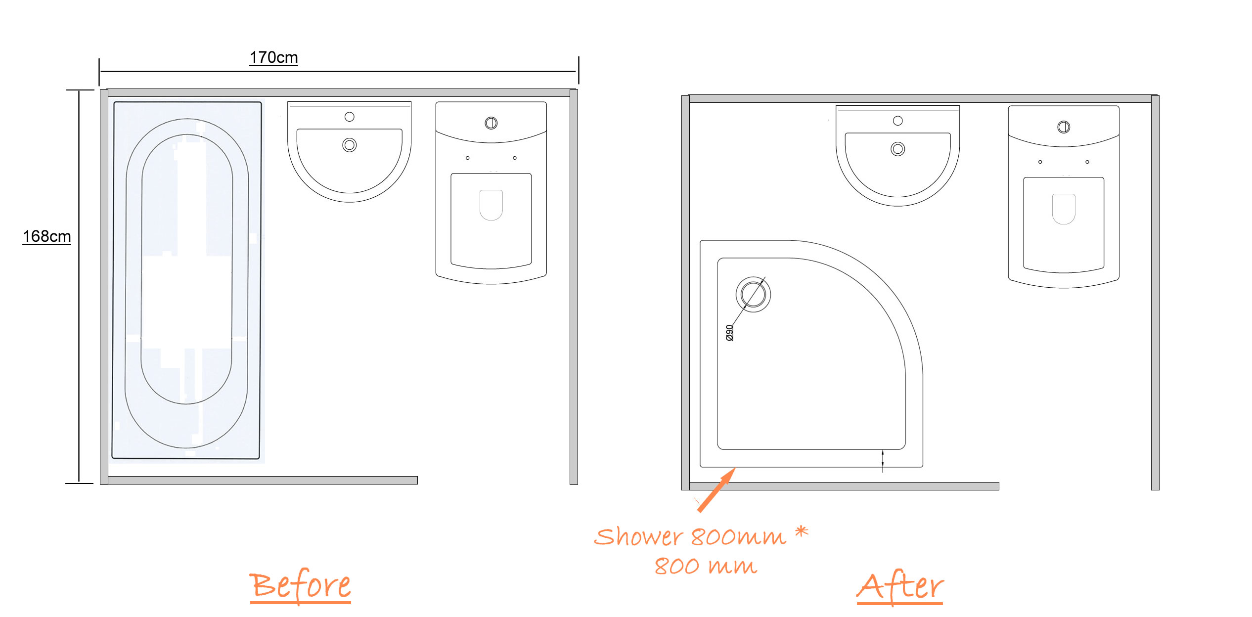 Bathtub To Shower Conversion