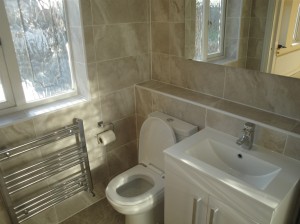 Towel Warmer, Vanity Bains and Toilet