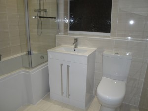 Newly fitted bathroom by coventry bathroom fitters