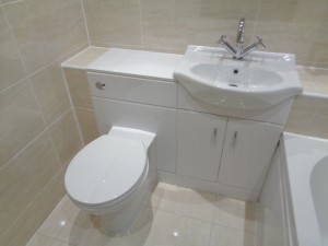 Fully Tiled bathroom