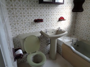 Old Bathroom basin and wc