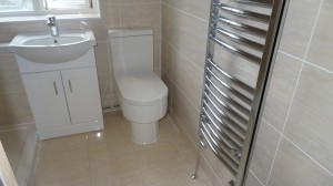 Vanity Basin, Close Coupled WC and Towel Warmer in Coventry