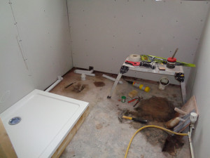 Bathroom walls Boarded Flat