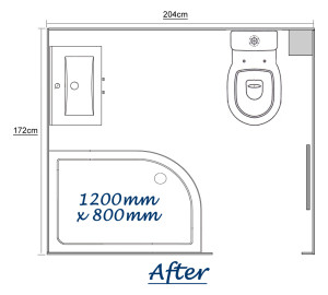 Coventry Shower Room Floor Plan