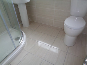 Matching Floor and Wall Tiles