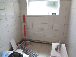 Shower Walls and Floor Tiled