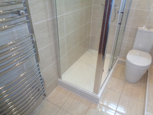 Towel Warmer In Shower Room