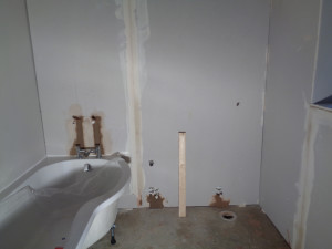 Bathroom Walls insulated