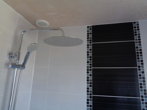 Large Shower Head with Mosaic Tiles