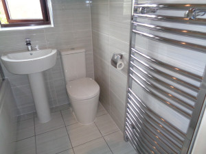 Bathroom Refitted with Chrome Bathroom Radiator