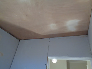 Bathroom Ceiling Plastered