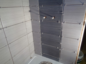 Bathroom Feature Wall Tiled