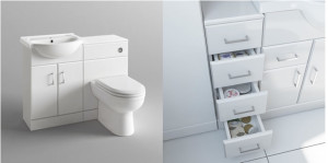 Vanity Bathroom Toilet Sink Draw Storage Unit