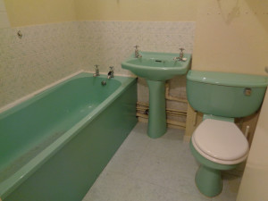 Green Bathroom suite in Coventry Home