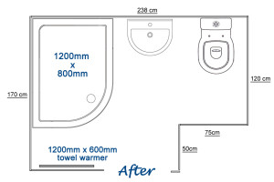 Shower Room Floor Plan and Design Coventry