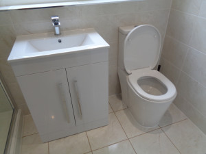 Storage Basin with Easy Clean Toilet