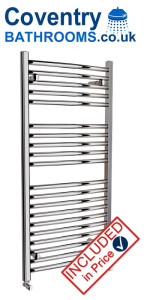 Bathroom Towel Warmer 120 cm x 60cm Chrome