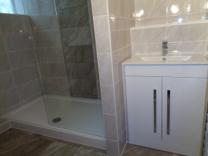 Shower Room with Fitted Storage under Basin