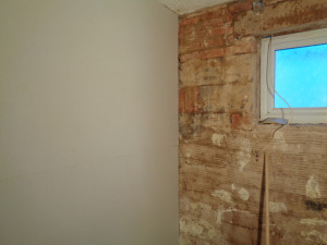 Plaster Board Bathroom Walls ready for Tiling