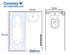 Bathroom with Separate Toilet Room