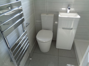 Modern Bathroom with Towel Wamer Easy Clean Toilet