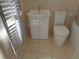 Bathroom Towel Warmer Vanity Basin and Toilet