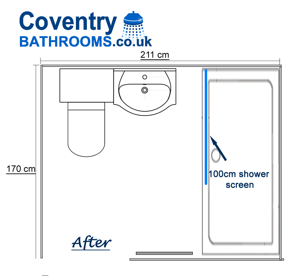 Convert Bathroom to Mobility Walk In Shower Allesley Coventry