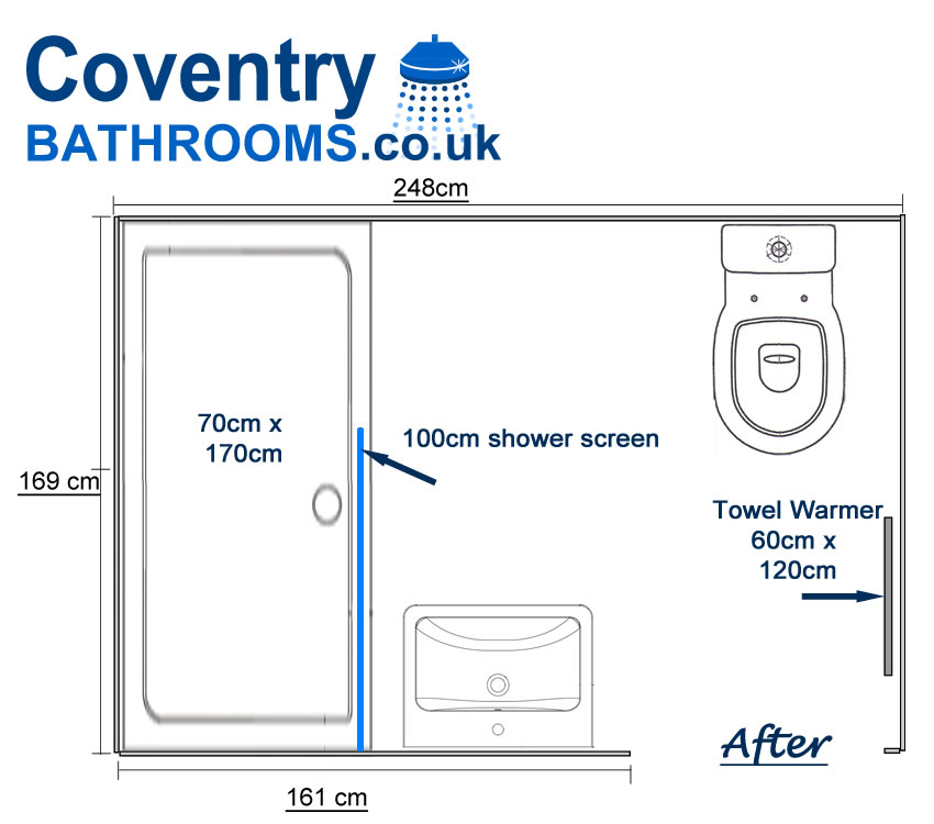 Coventry Bathrooms Walk In Shower Room Floor Plan In Home Tile