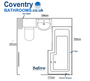 Wall to Wall Vanity Units Design Bathroom Design in Warwick