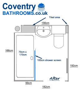 Walk In Shower Room Floor Plan with Storage Warwick