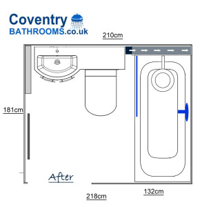 New Bathroom Floor Plan Priory Road Kenilworth