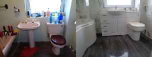 Bathroom Before and After Image