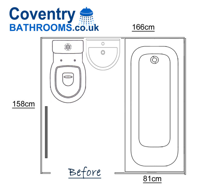 Coventry Bathrooms » 1930 traditional bathroom floor plan