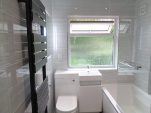 New Bathroom with British Ceramic Tiles Serpentine Grey Wall Tiles