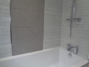 Starlight Quartz Grey Bathroom Feature Wall