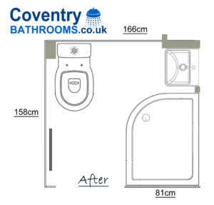 Small shower room floor plan