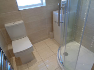 Toilet Vanity Basin and Quadrant Shower