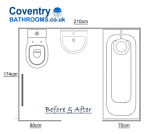 Exhall Road Coventry Bathroom Floor Plan