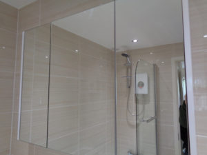 Bathroom Mirror Cabinet Fitted to Wall