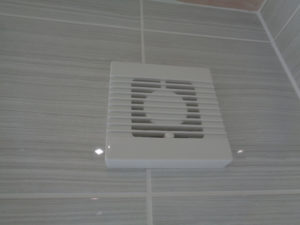 Bathroom wall extractor unit white