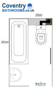 Bathroom Floor Plan Marsdale Drive Nuneaton