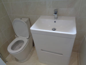 New Fitted Basin and Toilet in Bathroom Greenhill Rd Whitnash Leamington Spa CV31