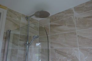 Binley Coventry Large Rain Effect twin head bathroom shower