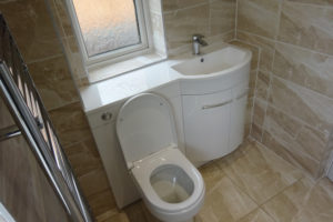 Toilet Basin Vanity Storage Unit White