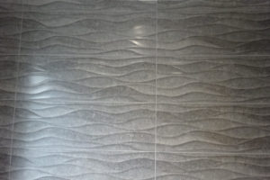 3d raised effect grey bathroom feature tiles